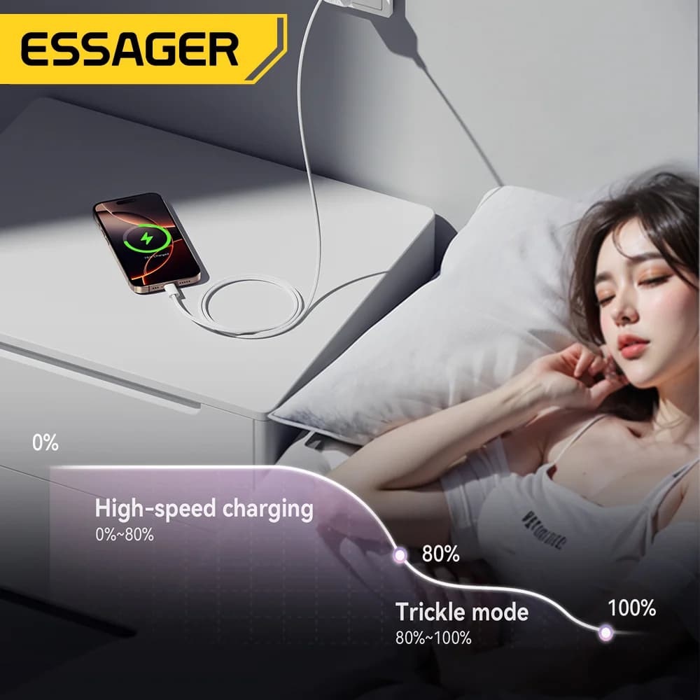60W USB-C til USB-C Hurtigladnings- og datakabel
