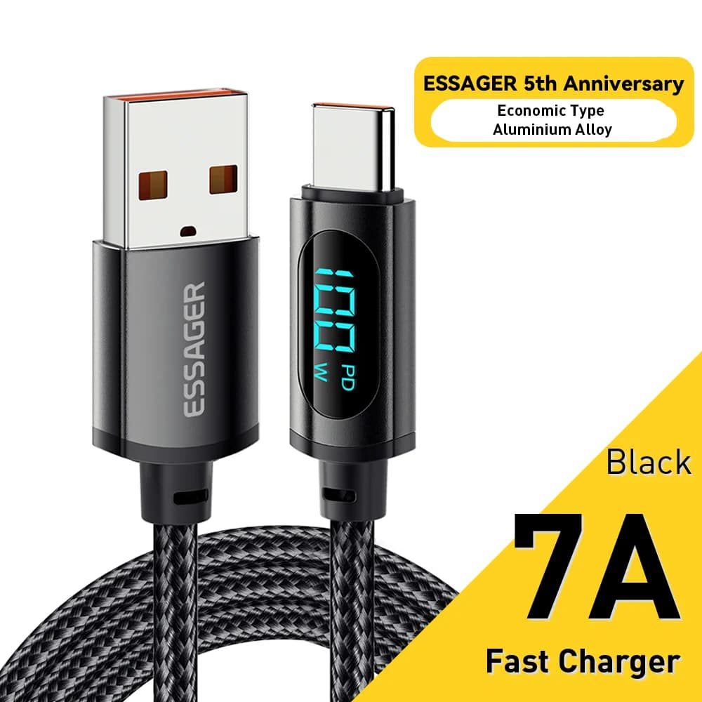 100W USB-C til USB-C Kabel, 2M
