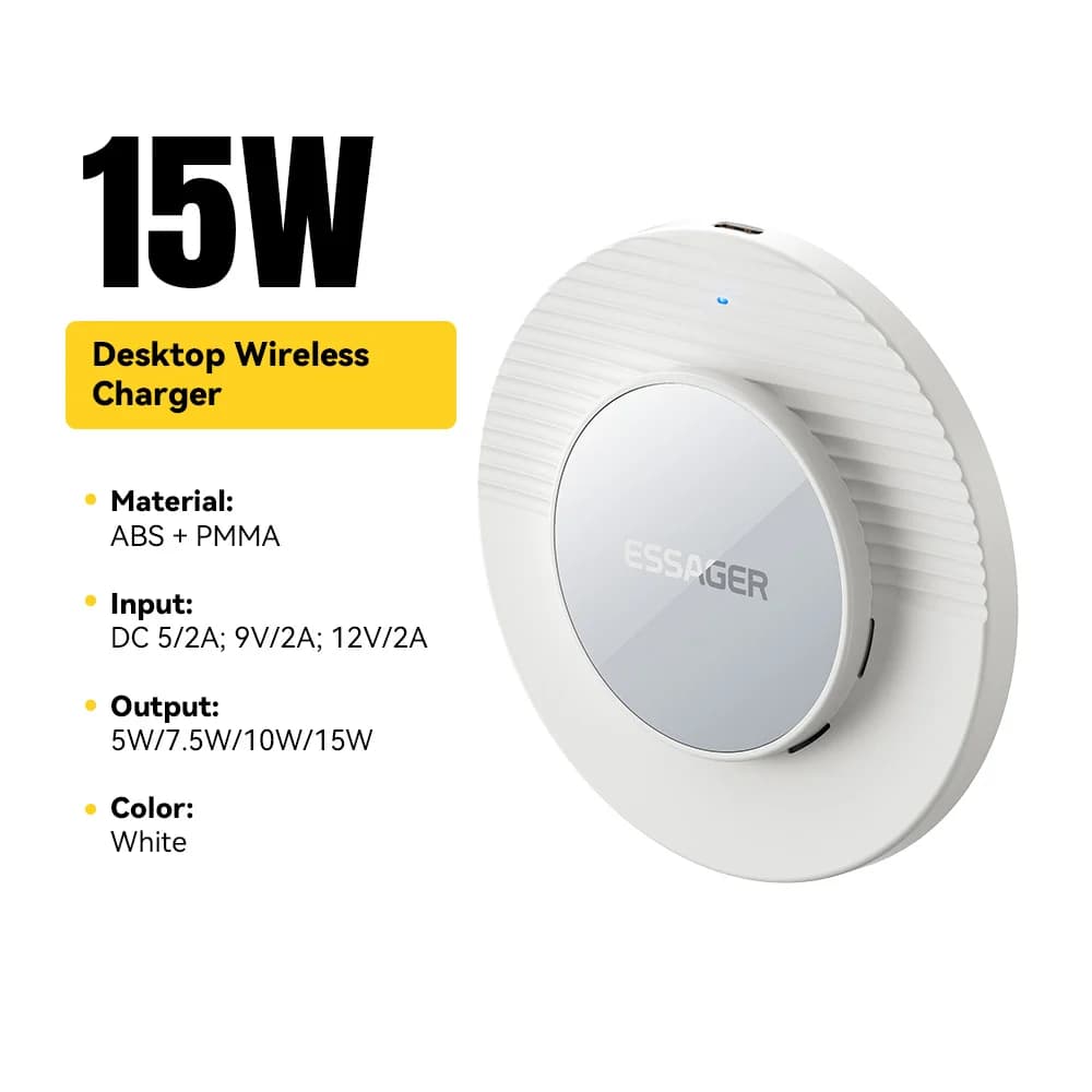 15W magnetisk trådløs opladerpad