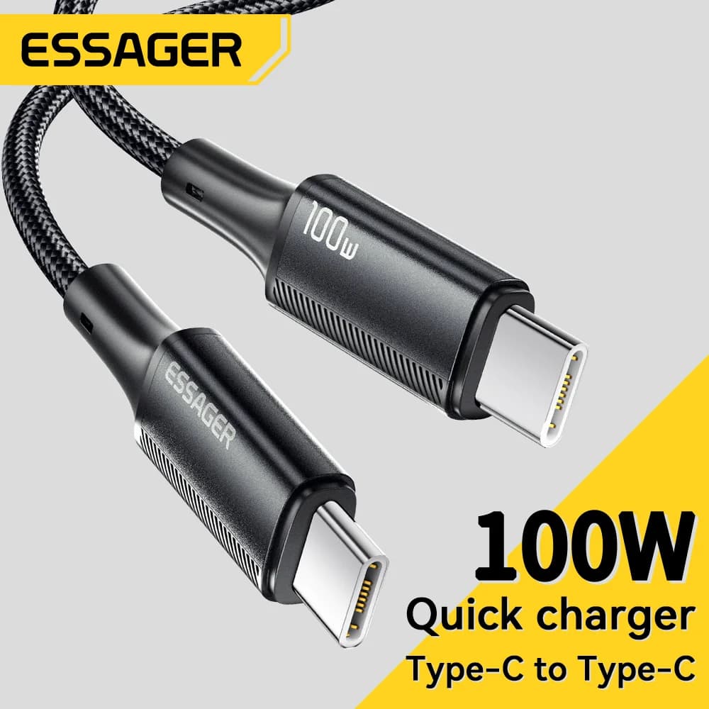 100W PD Hurtigladning USB-C til USB-C Kabel