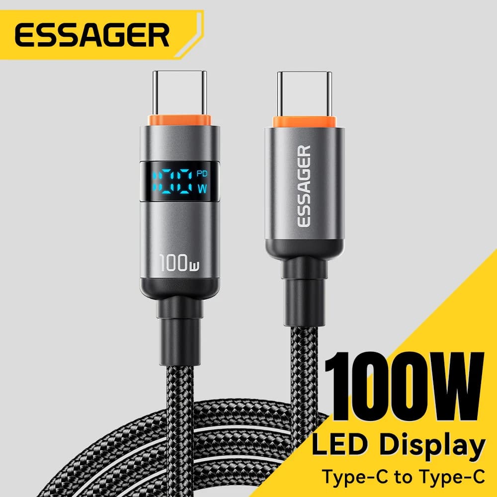 100W USB-C til USB-C PD hurtigopladningskabel