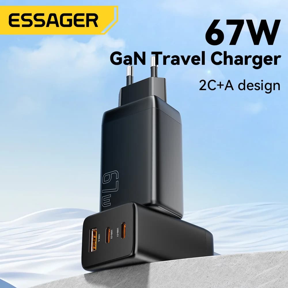 67W GaN USB Type-C hurtigoplader med PPS-understøttelse