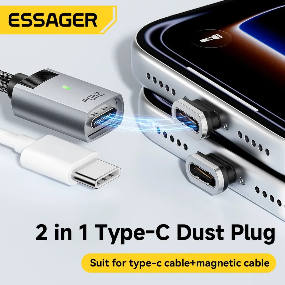 240W Magnetisk USB-C til USB-C Opladningskabel