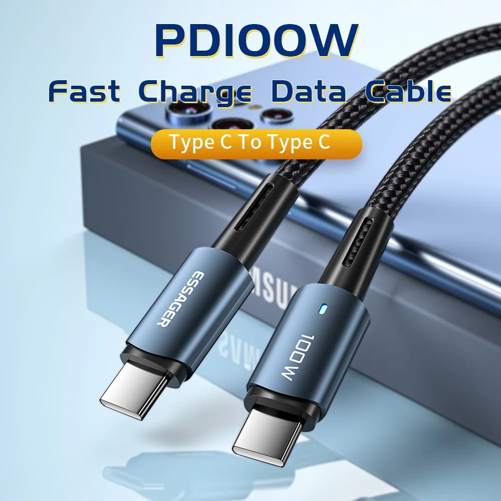 100W USB-C PD Hurtigladningskabel