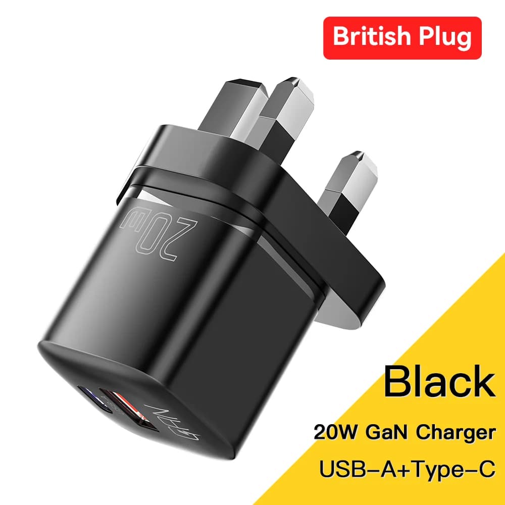 20W GaN USB-C PD væglader til hurtigopladning