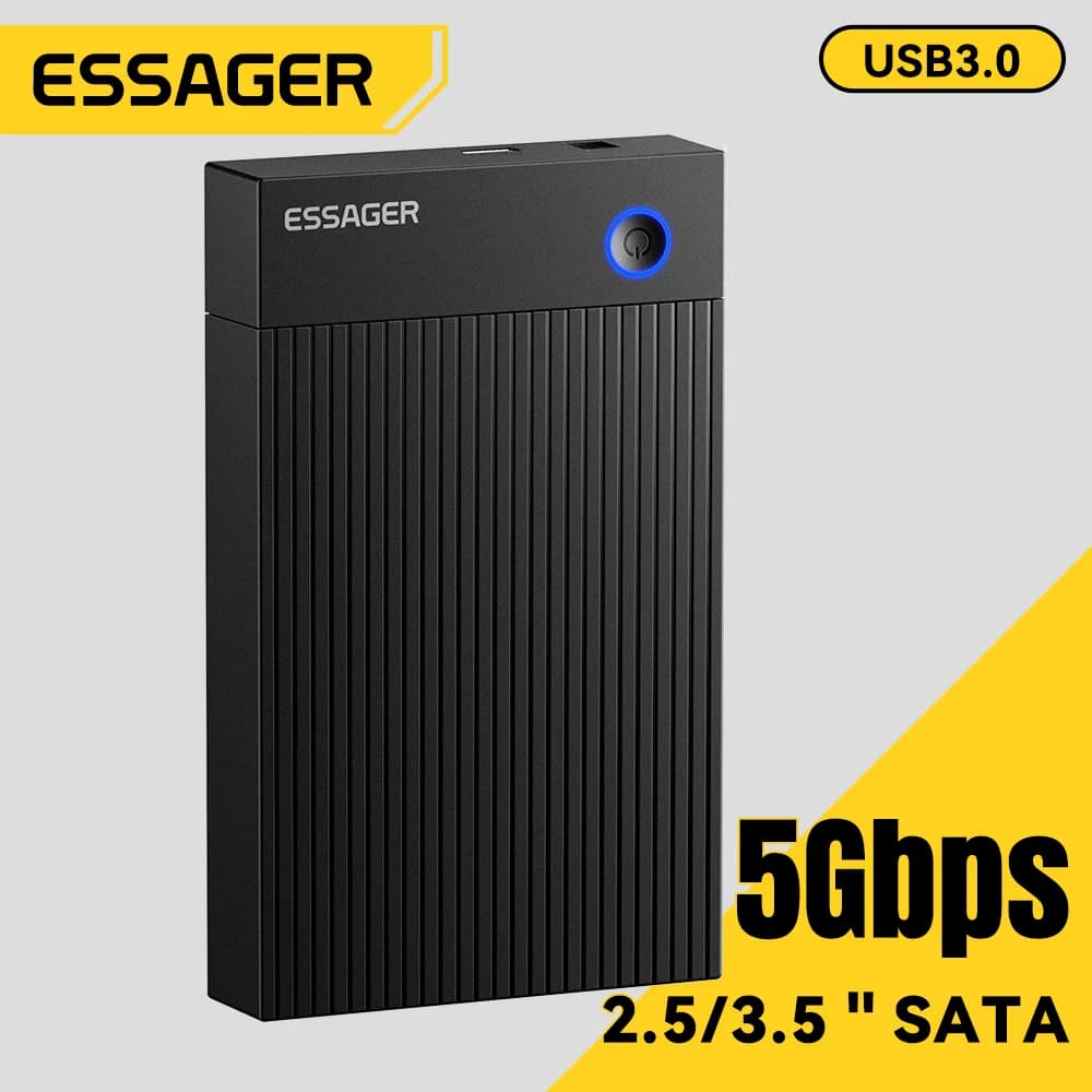 3,5 tommer SATA 3.0 harddiskkabinet USB 3.0