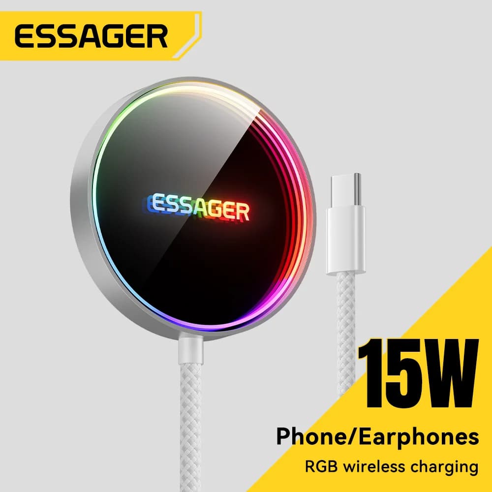 15W magnetisk RGB trådløs lader til iPhone