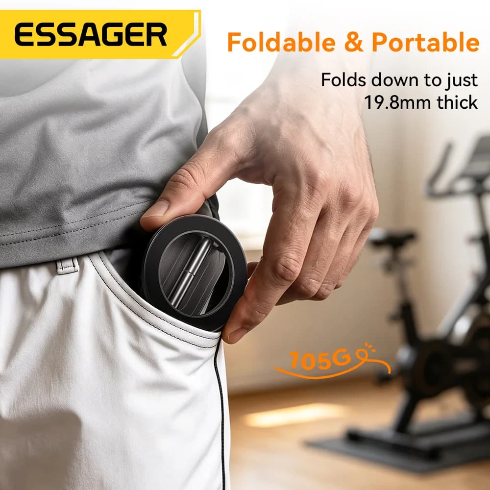 Dobbeltsidet magnetisk foldbar telefonholder