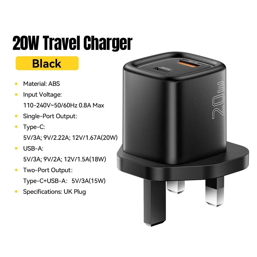 20W USB-C PD Hurtiglader