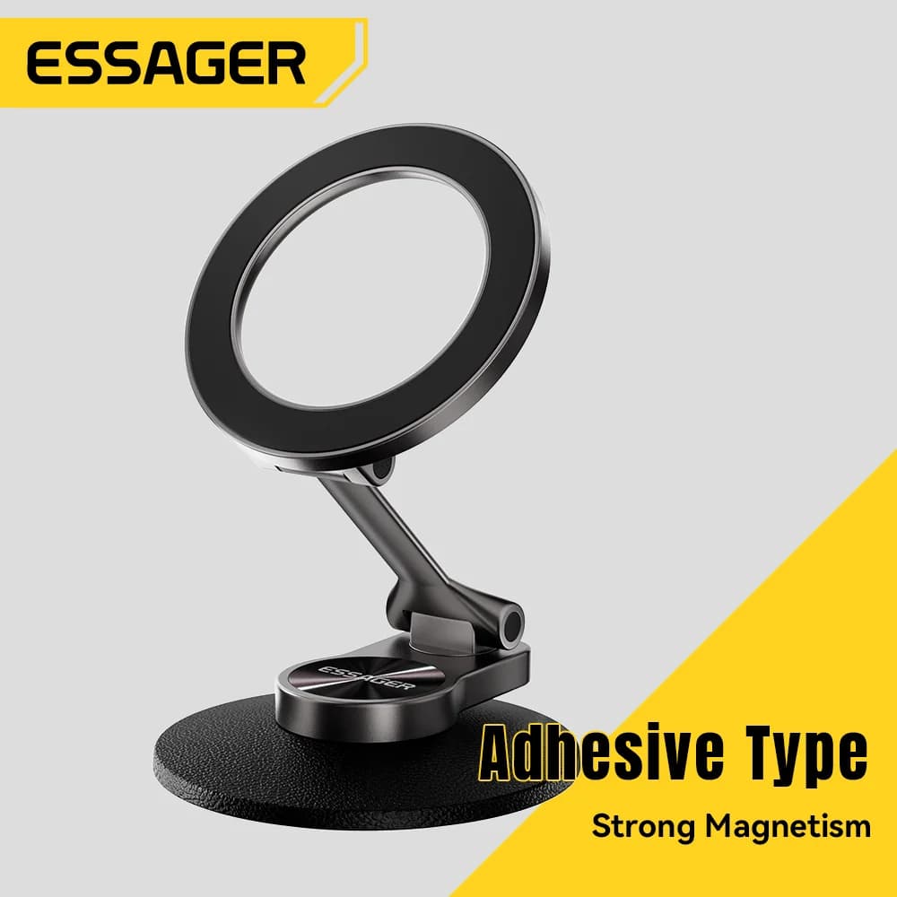 Justerbar magnetisk sugekop biltelefonholder
