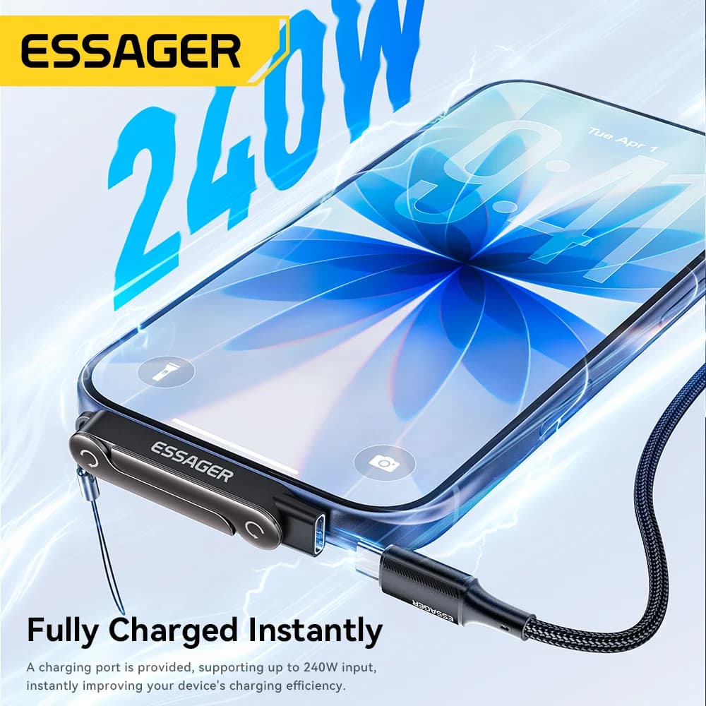 240W USB-C OTG-adapter med stativ