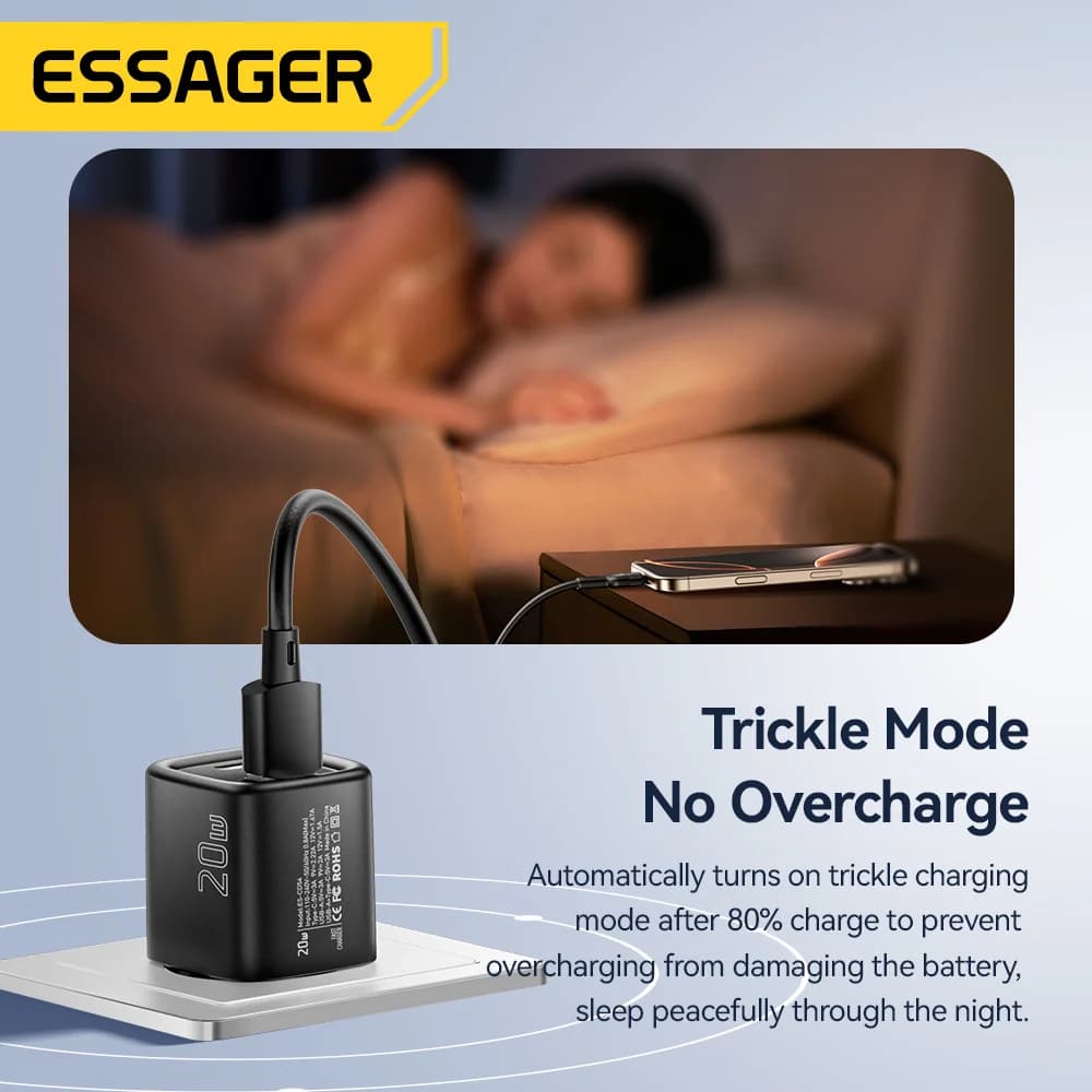 20W USB-C PD Hurtiglader