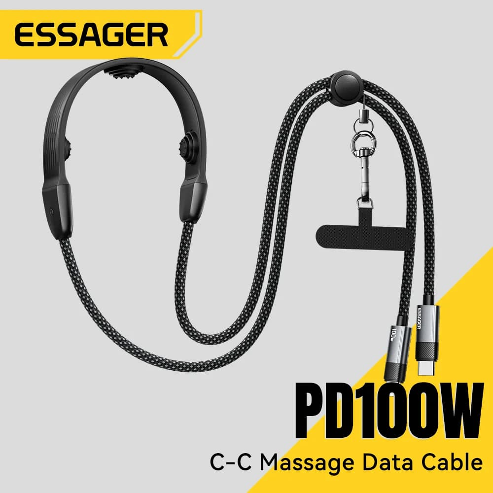 100W PD Hurtigladning USB-C til USB-C Kabel