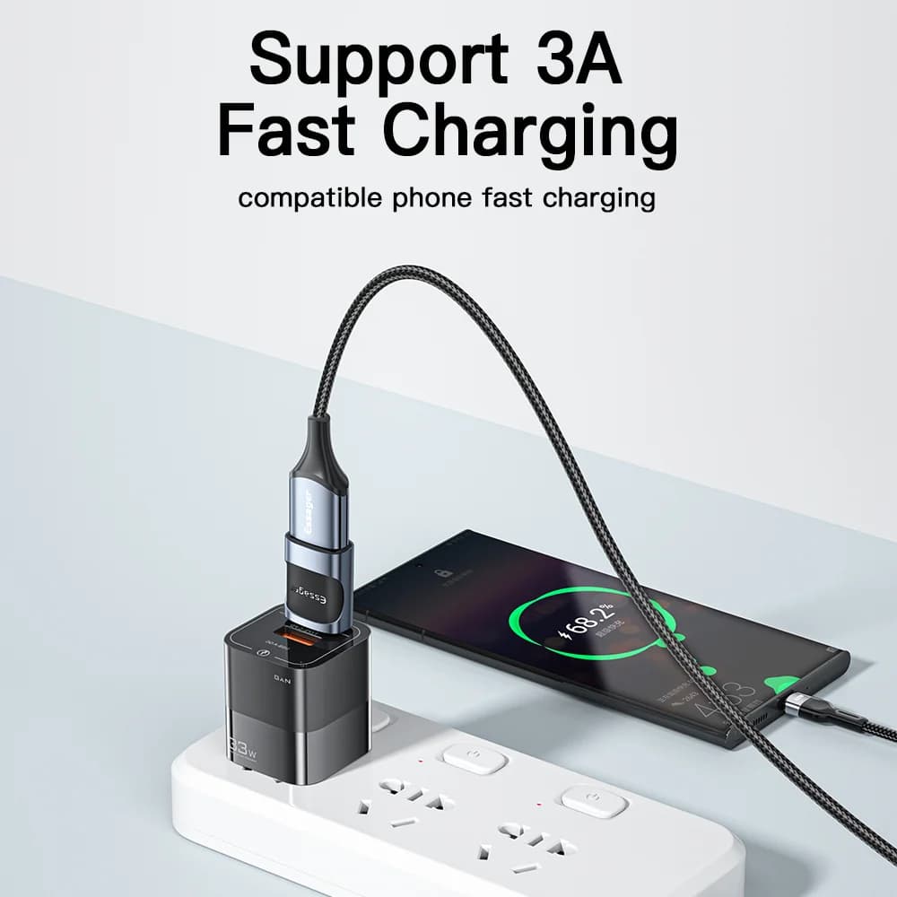 USB-C til Micro USB OTG Adapter