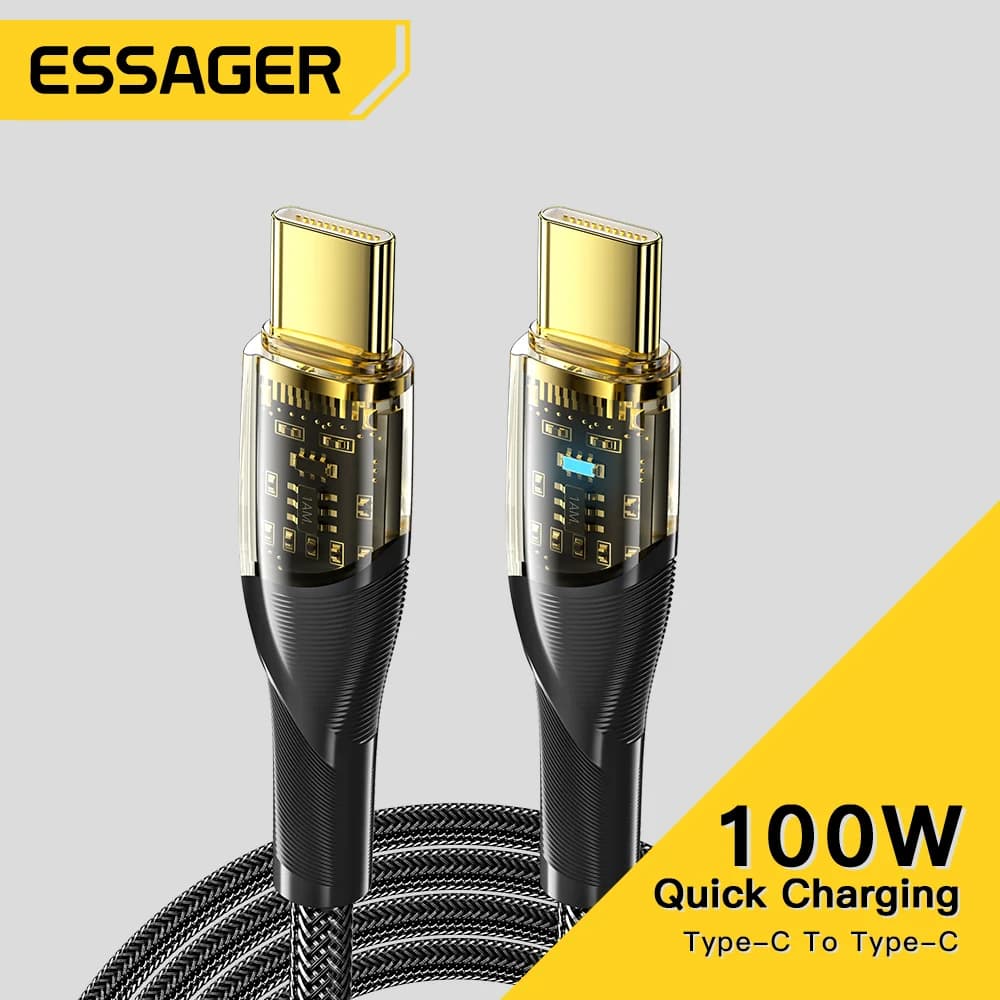 100W USB-C til USB-C PD Hurtigladningskabel