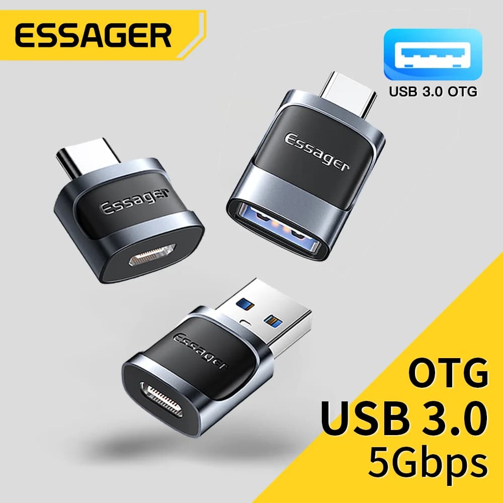 USB-C til Micro USB OTG Adapter