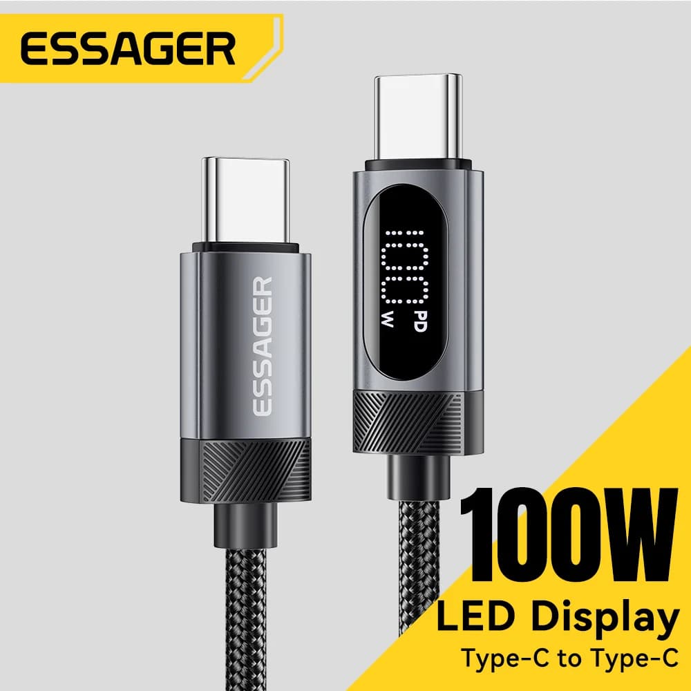 100W USB-C til USB-C Hurtigladningskabel