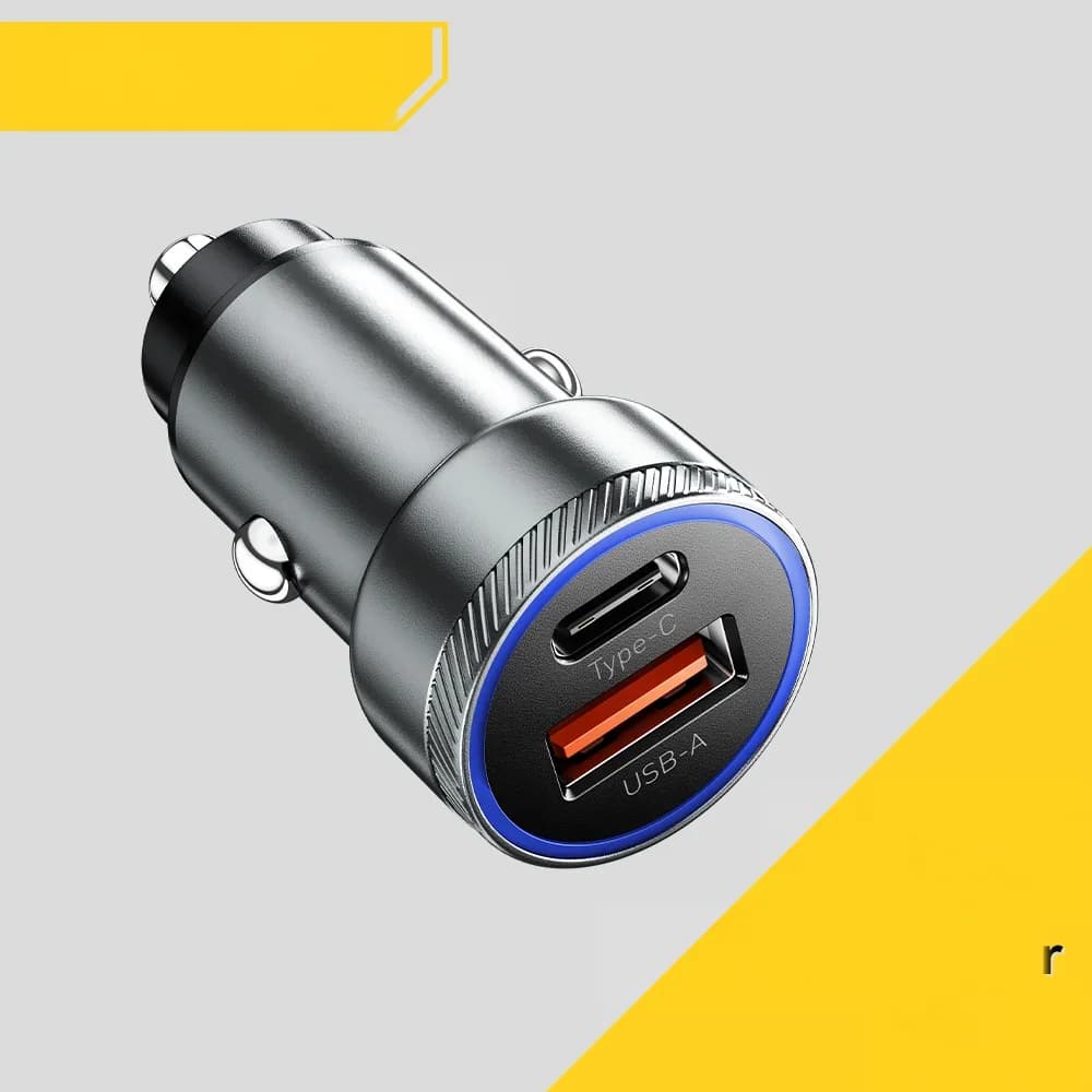 54W USB-C Biloplader, 5A Hurtig Opladning