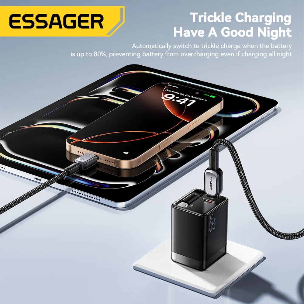 LED 100W USB-C til USB-C-kabel, 5A PD hurtigopladning