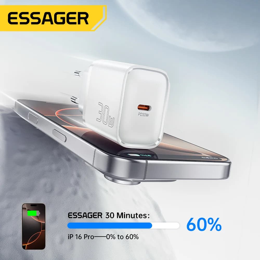 30W Mini USB-C PD hurtigoplader