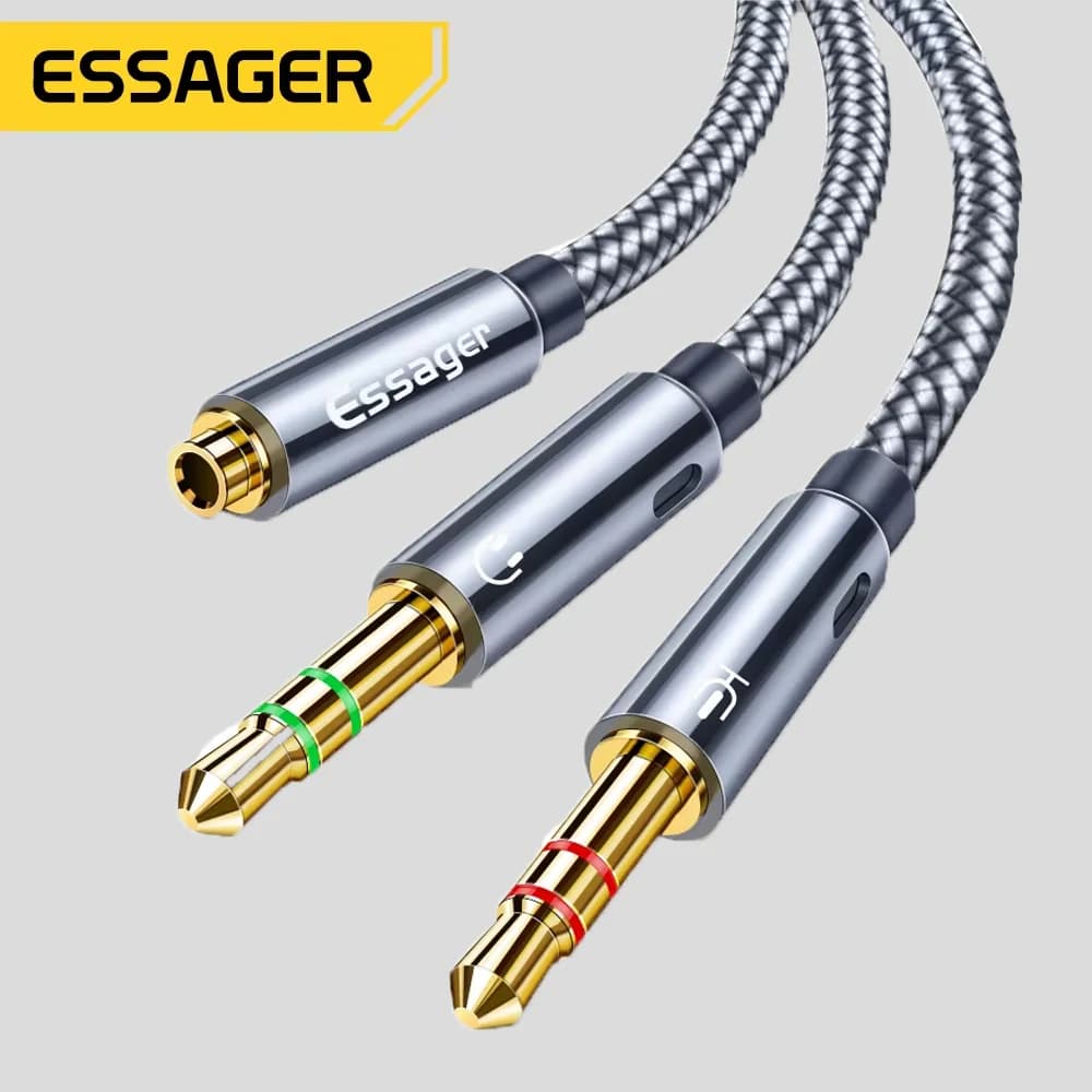 3,5 mm lydkabel splitter Y-adapter