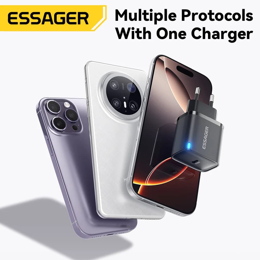 Mini 20W USB-C PD væglader til hurtigopladning