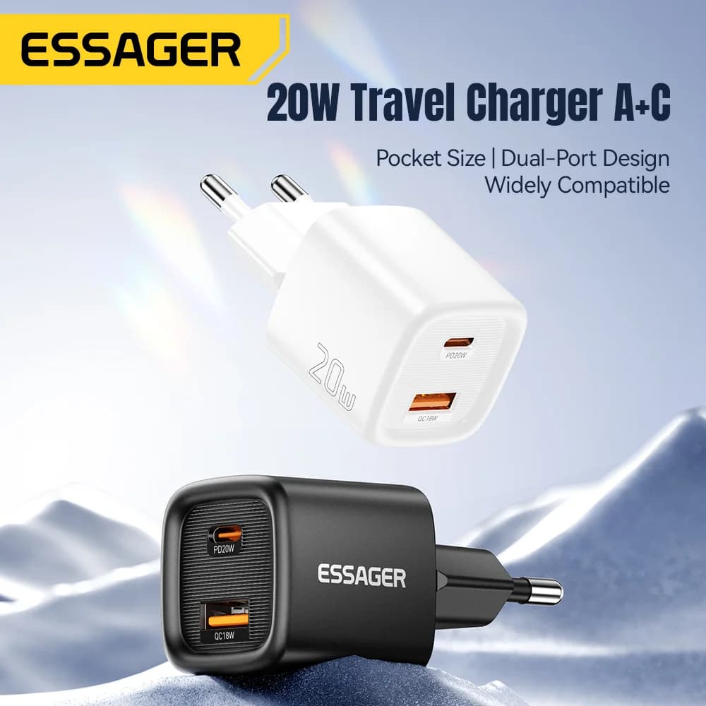 20W USB-C PD Hurtiglader