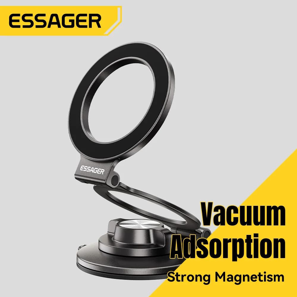 Magnetisk vakuum-sugekop til biltelefonholder