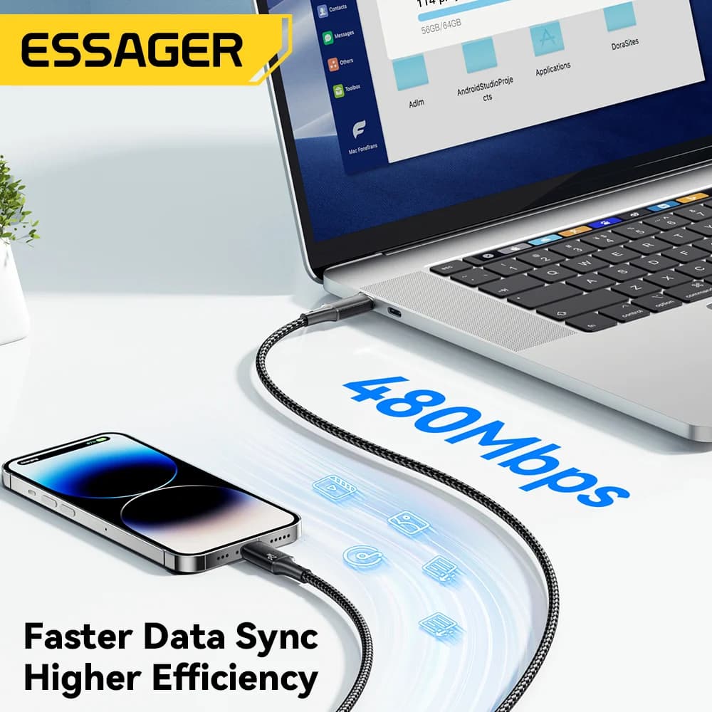 29W USB-C til Lightning lynoplader og datakabel