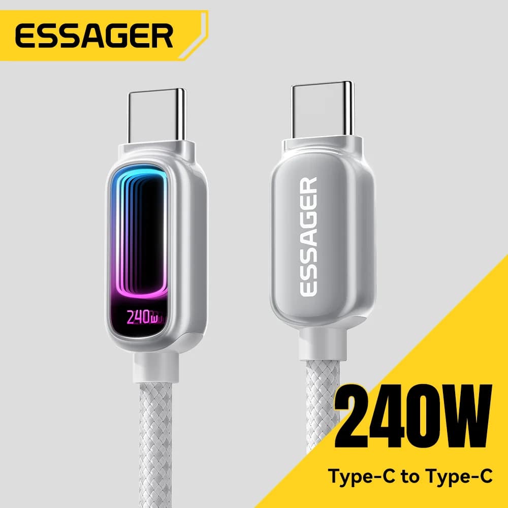 240W USB-C til USB-C kabel med 100W PD 3.1 understøttelse