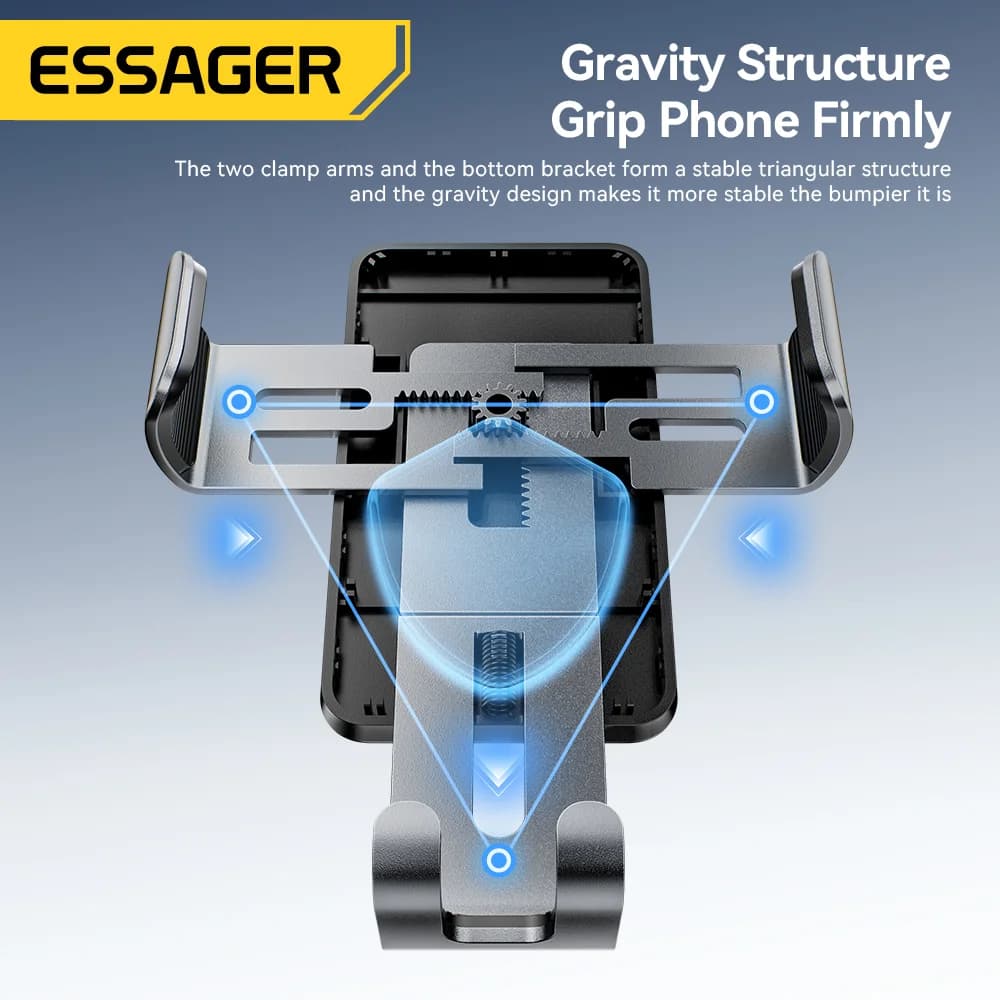 Gravitationsholder til bilventilation – telefonklemme