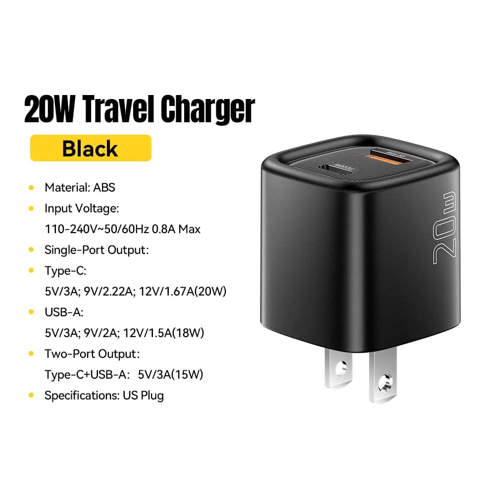 20W USB-C PD Hurtiglader