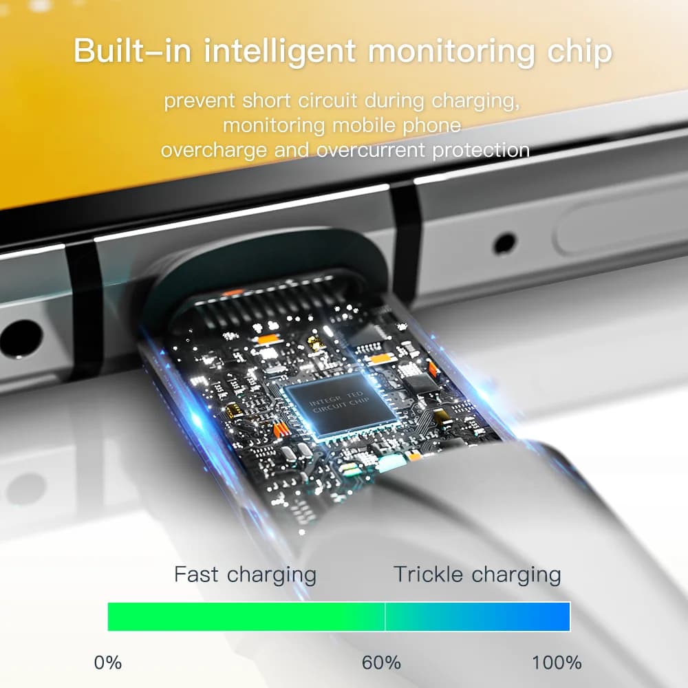 3A USB-C Hurtigopladnings Datakabel