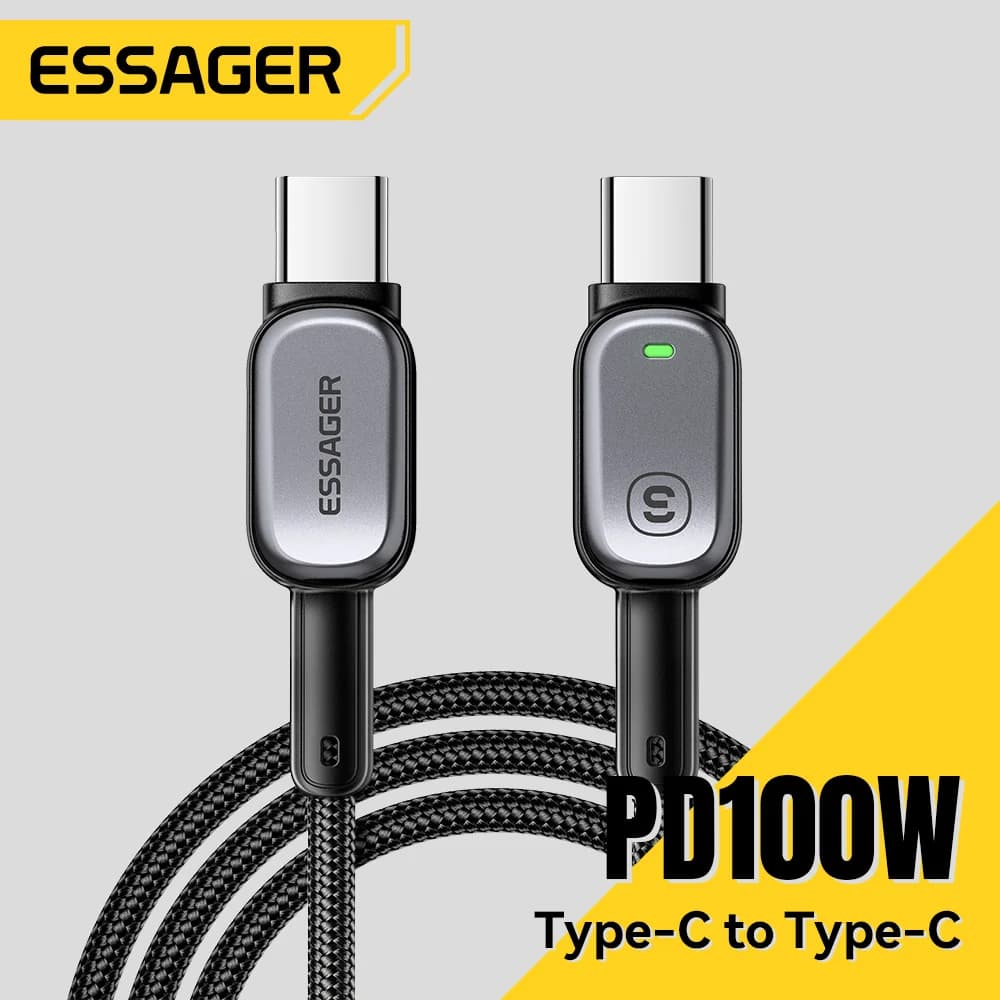 LED 100W USB-C til USB-C-kabel, 5A PD hurtigopladning