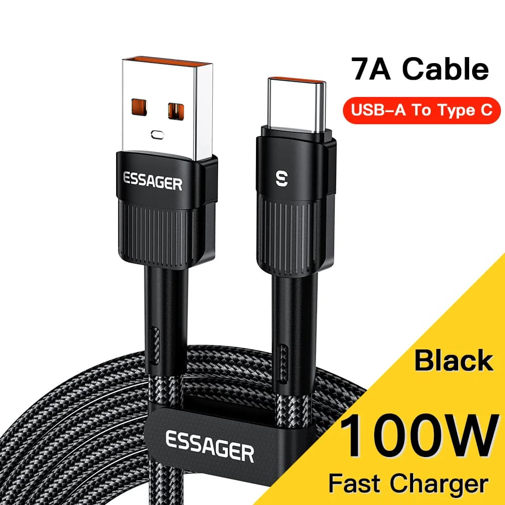 100W USB-C hurtigopladningskabel, 7A