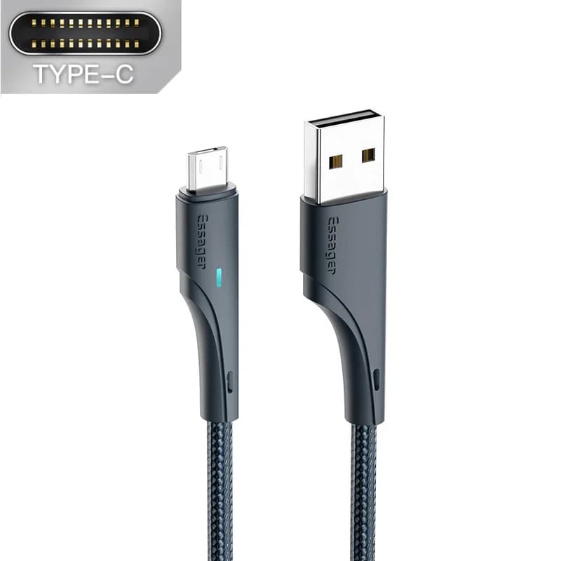 3A USB-C Hurtigopladnings Datakabel