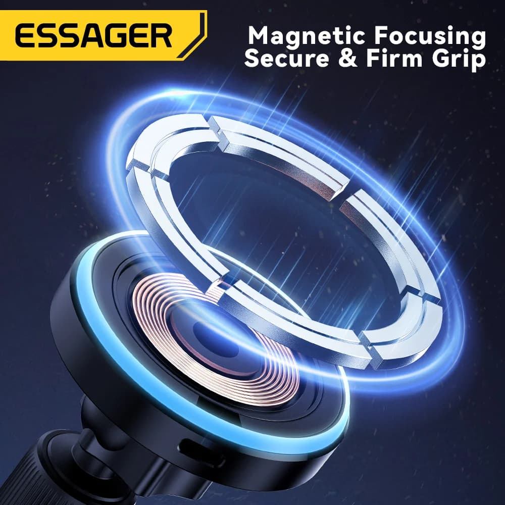 15W magnetisk trådløs biloplader holder med LED
