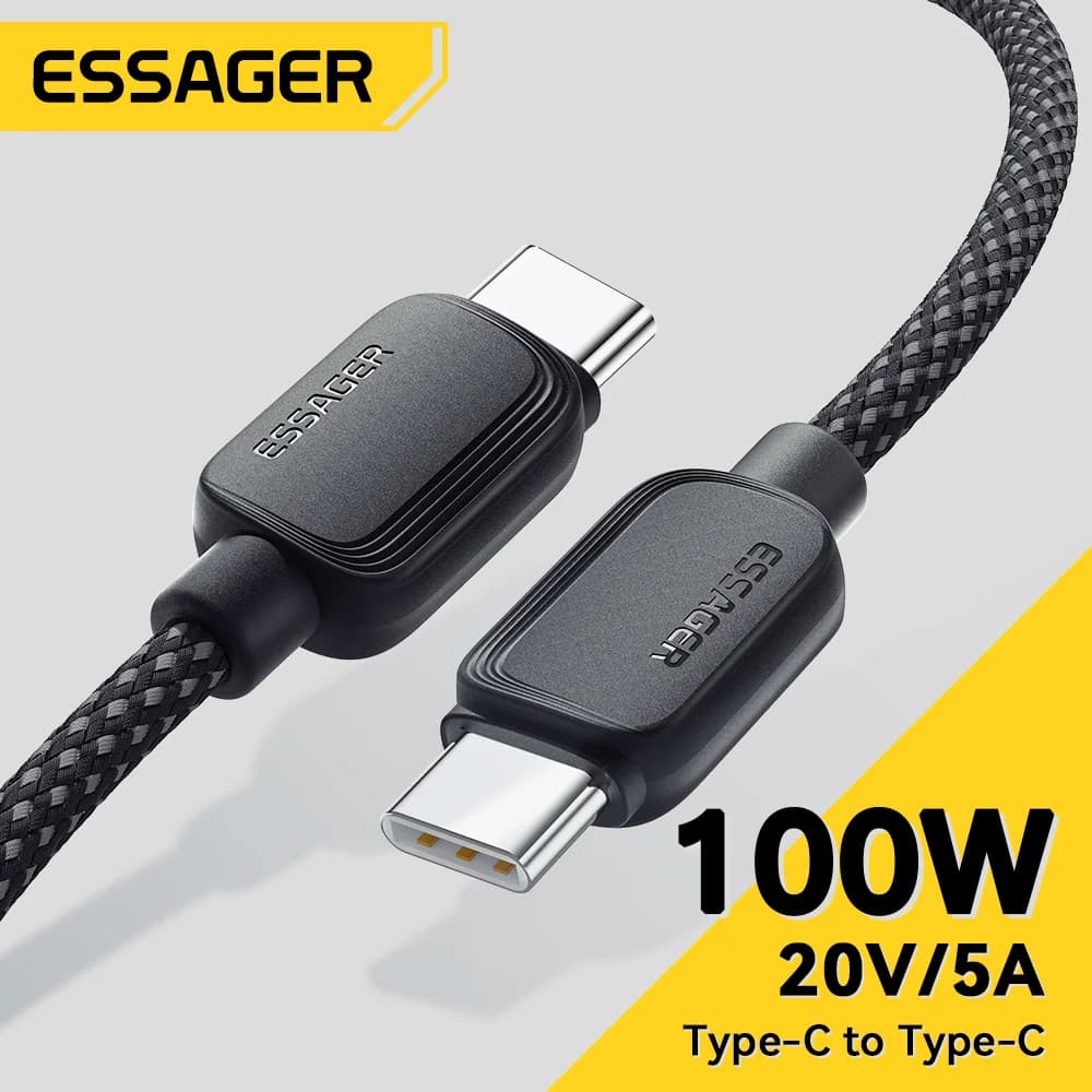 100W USB-C til USB-C Kabel, 5A PD Hurtig Opladning