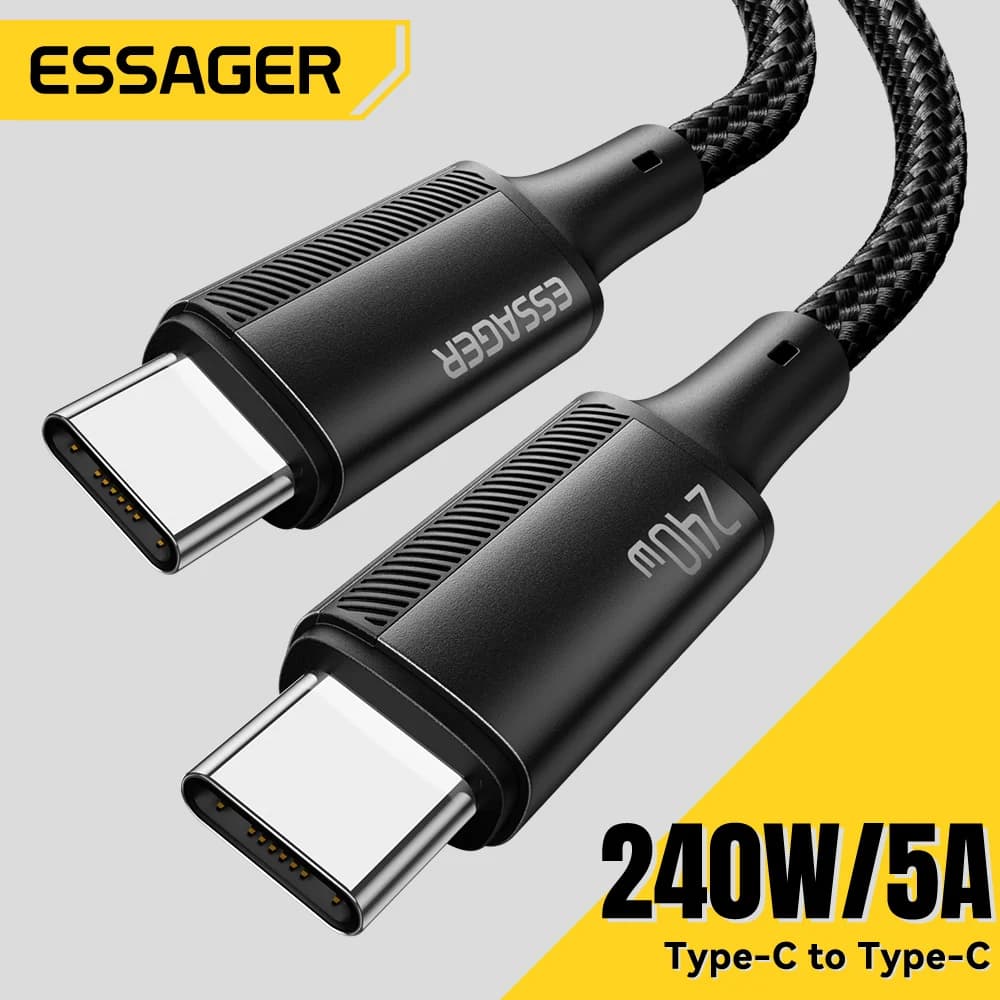 240W USB-C til USB-C PD 3.1 Superhurtig Ladning Kabel