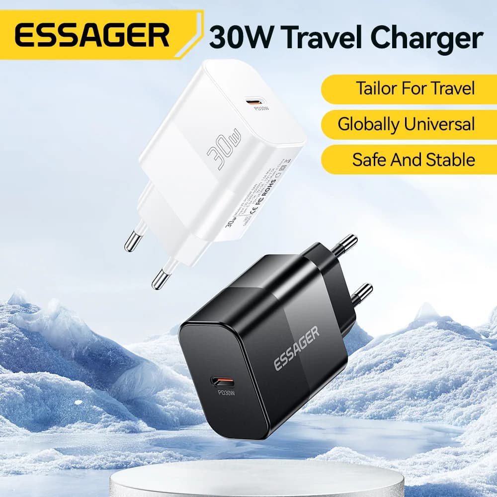 30W USB-C PD rejseoplader