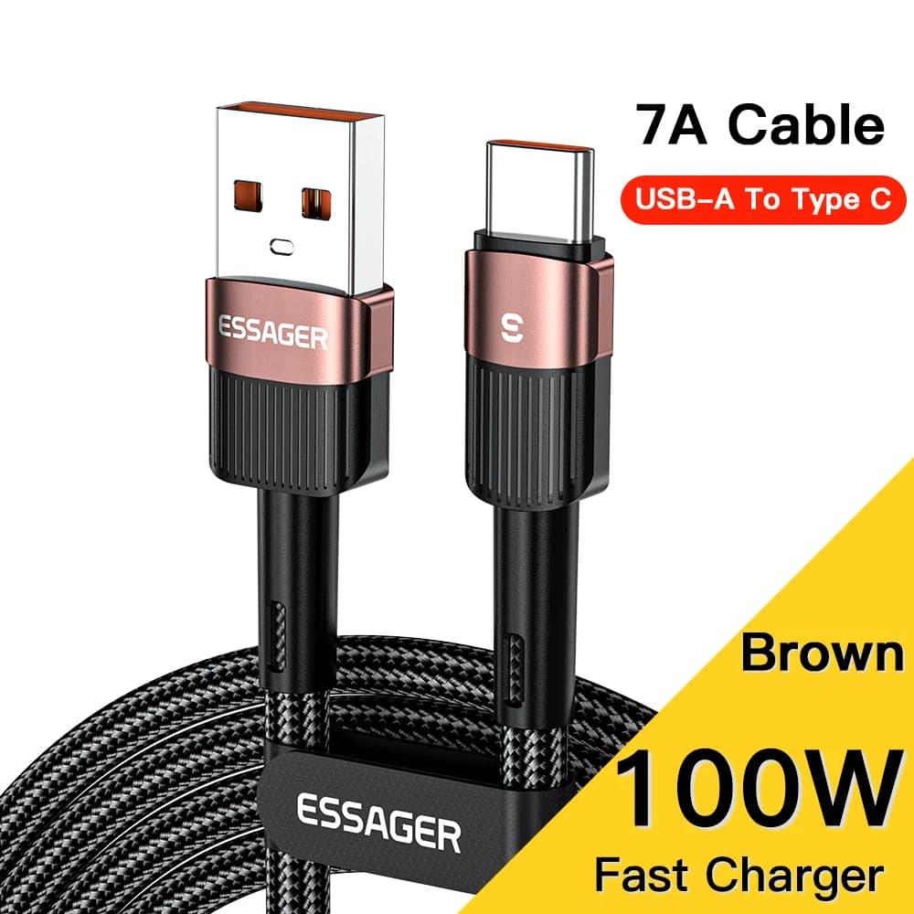 7A USB-C Hurtigladnings- og datakabel 66W